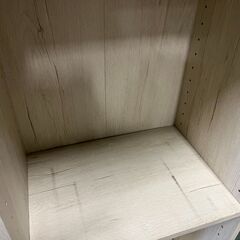 木製 3段 カラーボックス 本棚 飾り棚 収納棚 ホワイト 幅43cm×奥行30cm×高さ125cmの画像