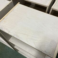 木製 3段 カラーボックス 5個セット 本棚 飾り棚 収納棚 ホワイト 幅42cm×奥行29cm×高さ88cm の画像