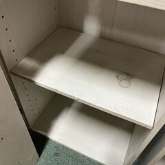 木製 3段 カラーボックス 5個セット 本棚 飾り棚 収納棚 ホワイト 幅42cm×奥行29cm×高さ88cm の画像