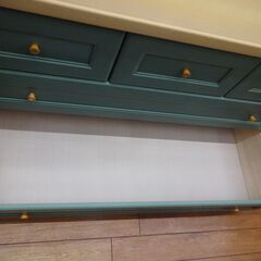 ワイドチェスト 3段 ロータイプ マルチカラー 寸法(約) 幅115×奥行45×高さ70cm【モノ市場東浦店】125の画像