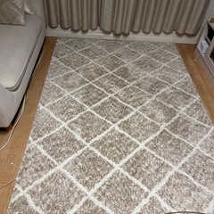 ベージュダイヤ　ベニワレン風ラグの画像
