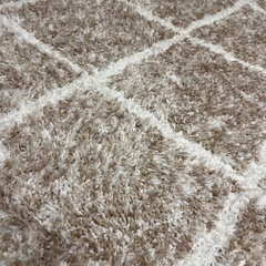 ベージュダイヤ　ベニワレン風ラグの画像