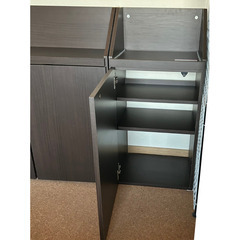 扉付きローチェスト◾️大・小◾️ダークブラウンの画像