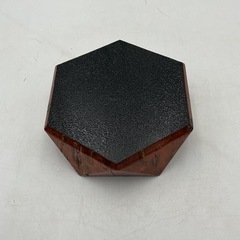 六角形ボウル　漆器　樺細工　ダイヤ鉢の画像