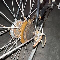 リサイクルショップどりーむ荒田店　No581　自転車　黒　27インチ　ギア×　ライト〇の画像