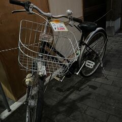 リサイクルショップどりーむ荒田店　No581　自転車　黒　27インチ　ギア×　ライト〇の画像
