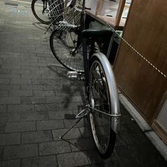 リサイクルショップどりーむ荒田店　No581　自転車　黒　27インチ　ギア×　ライト〇の画像