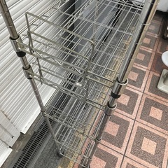 【中古】スチールラック　サビ汚れ有り　多機能ラック【1120IK】の画像