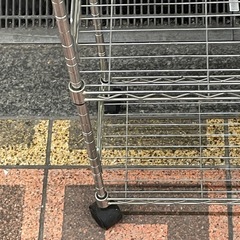 【中古】スチールラック　サビ汚れ有り　多機能ラック【1120IK】の画像