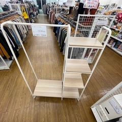 リユースのサカイ東金店 スチール棚 ハンガーラック付き TJ16283の画像