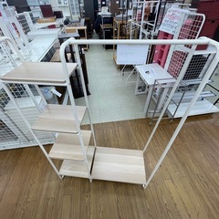 リユースのサカイ東金店 スチール棚 ハンガーラック付き TJ16283の画像