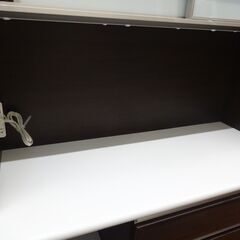 ニトリ 食器棚 キッチンボード ポスティア 120  ダークブラウン 寸法(約) 幅120×奥行50×高さ206cm 【モノ市場東浦店】125の画像