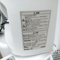 品質保証☆配達有り！2200円(税込）テクノス セラミックファンヒーター 電気ヒーター　1100W の画像