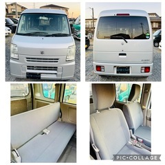 走行13.7万 パワーウィンドウ キーレス ETC エブリィ 車検2年  Bカメ ドラレコの画像