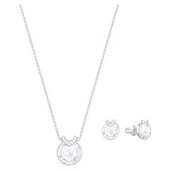 SWAROVSKI スワロフスキー  スタッドピアスネックレス2点セット 純正箱付きの画像