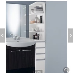 ★中古品　自宅まで取りに来てくださる方に差し上げます★　ベルメゾンで購入。洗面台ラックの画像