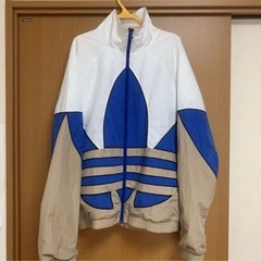 アディダス adidas ビッグ トラックジャケット　ナイロンの画像