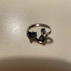 猫二匹リングの画像