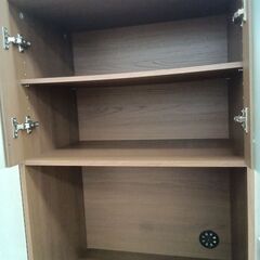 リユースのサカイ栃木店★ジモティ割あり★  食器棚 ブラウン W60×D42×H178 クリーニング済み TC11656の画像