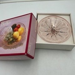 バルキーデザートボックス　Bulky DESSERT BOX 東洋ガラス　蓋付き　ピンクの画像