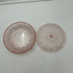 バルキーデザートボックス　Bulky DESSERT BOX 東洋ガラス　蓋付き　ピンクの画像