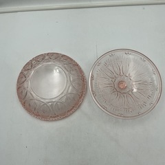 バルキーデザートボックス　Bulky DESSERT BOX 東洋ガラス　蓋付き　ピンクの画像