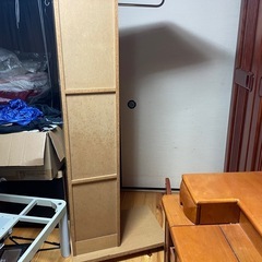 収納スペース付き全身鏡の画像