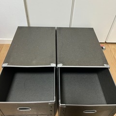無印　硬質パルプボックス　2個の画像