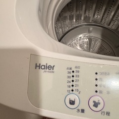 【予定者決定】Haier洗濯機の画像