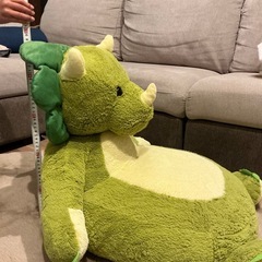 恐竜　座布団　座椅子　ぬいぐるみの画像