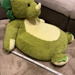 恐竜　座布団　座椅子　ぬいぐるみの画像
