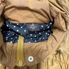 AIMABLE Aライン中綿ジャケット コート キャメル 140cm アウターの画像