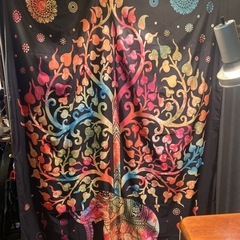 曼荼羅タペストリー　象と生命の樹の画像