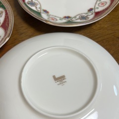 LANCELブランドのデザートプレート5枚セットの画像