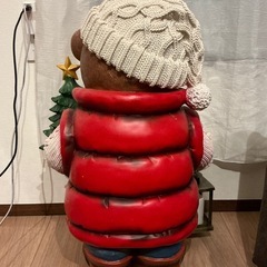 クリスマス　置物　くま　飾りの画像