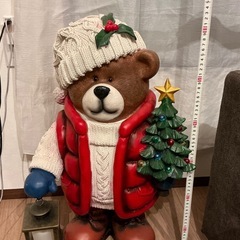 クリスマス　置物　くま　飾りの画像