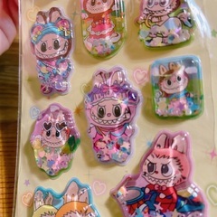 キラキラ水シール（大）の画像