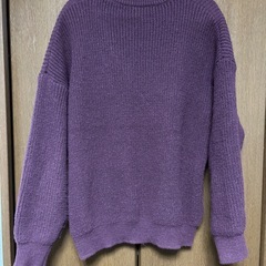 ニット　赤紫の画像