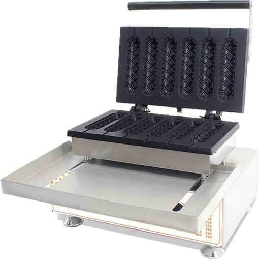 ? 早い者勝ち　ワッフルメーカー ワッフルベーカー 電気 業務用 マフィンコーン ワッフルスティック 6個 ホットドッグマシン 画像参