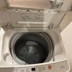 お譲り先決まりました。洗濯機6.0kg アクアの画像