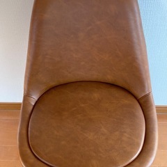 【中古】イームズシェルチェアDSW ソフトレザータイプ 　ブラウンの画像