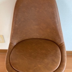 【中古】イームズシェルチェアDSW  ソフトレザータイプ　ブラウン　　の画像
