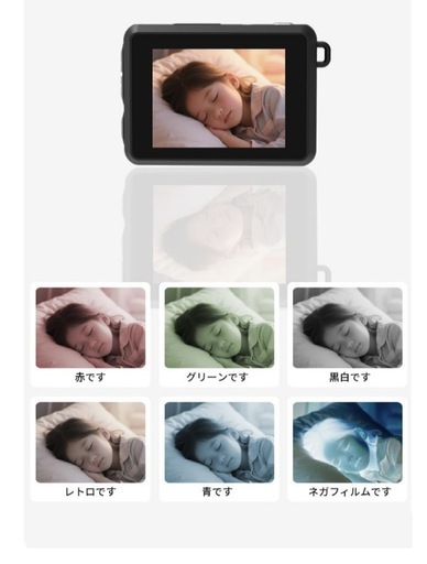 デジタルトイカメラ ミニカメラ 1.44インチ画面 25g 32GBカード