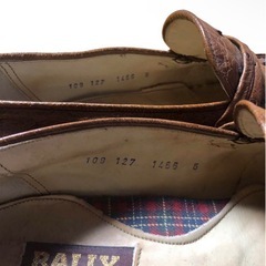 Bally バリー オーストリッチ ビジネスシューズ 革靴 本革 ローファー 6の画像