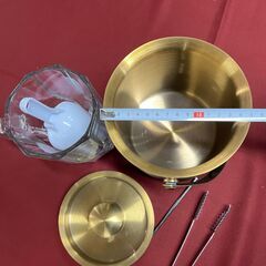 アイスペールセット 氷入れ ガラスピッチャー付きの画像