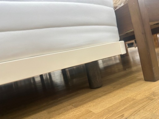 【ドリーム川西店御来店限定】☆ジモティー見たよ♪割引☆脚付きシングルベッド／クリーニング済み【2125560000036951】