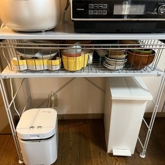 無印　スチールラックの画像