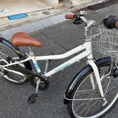 24型 子供　キッズ　自転車 Volkswagen 白　シティの画像