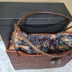 【新品同様】竹編かごバックの画像