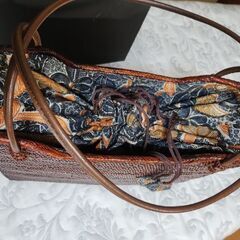 【新品同様】竹編かごバックの画像